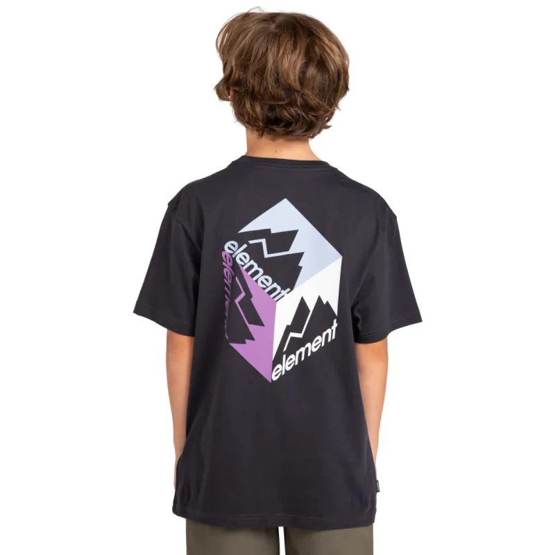 Element Joint Cube T-Shirt Kids - M/12 Off Black