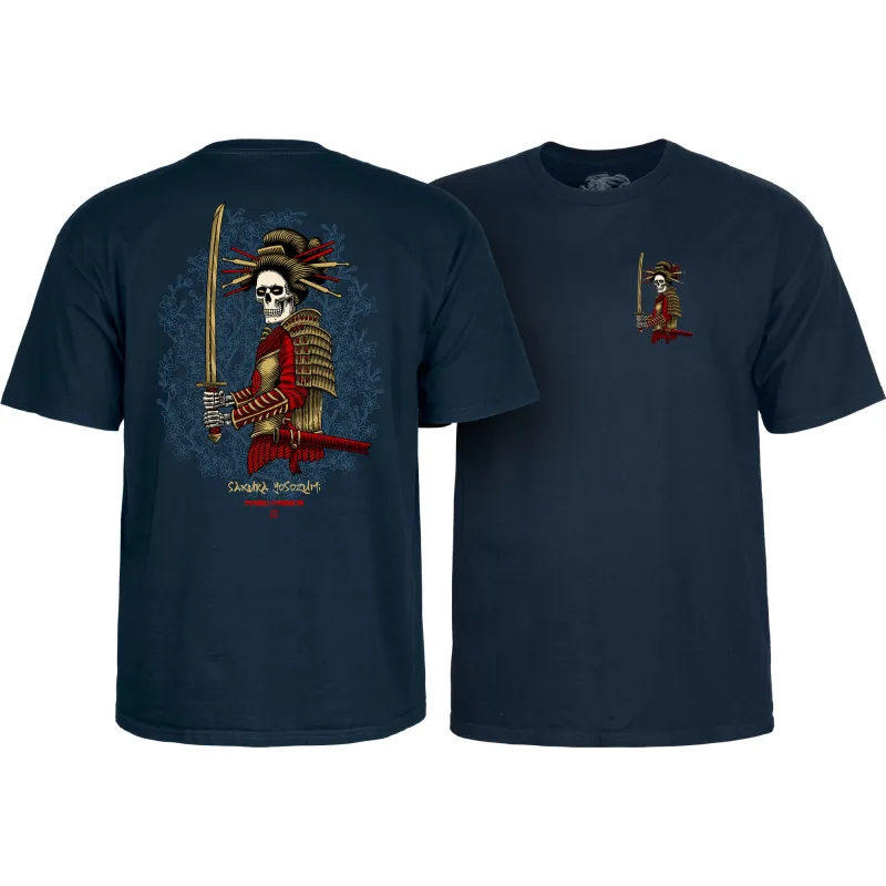 Powell-Peralta Sakura Yosozumi - Onna Bugeisha T-Shirt Navy