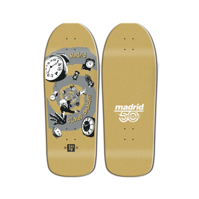 Madrid Claus Grabke SHoF Gold 10.75" Old School Skateboard Deck