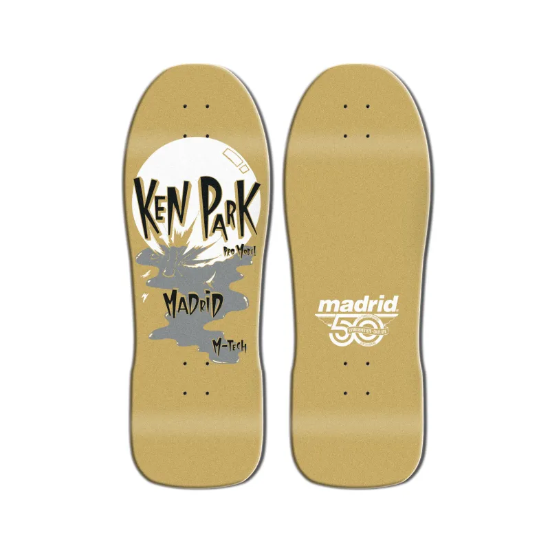 Madrid Ken Park Limited Edition Gold 10.375" Old School Skateboard Deck