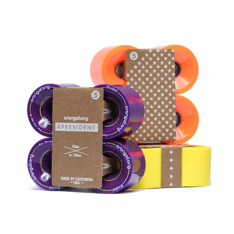 Buy Orangatang 4President 70mm Wheels at the Sickboards Longboard Shop