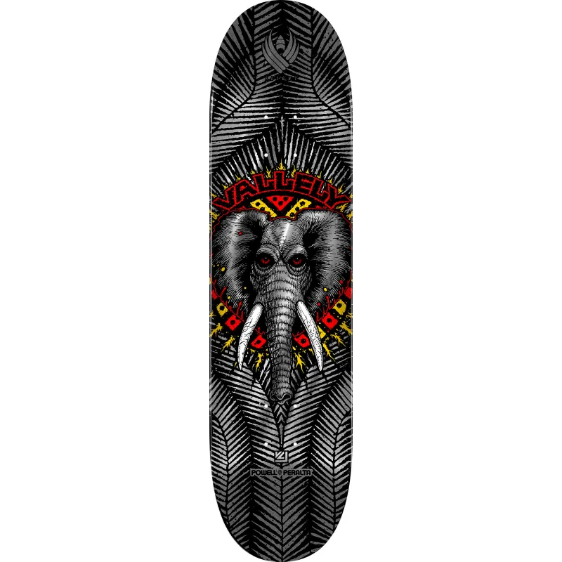 Powell-Peralta Mike Vallely Elephant Flight Silver Foil 8.63" Skateboard Deck
