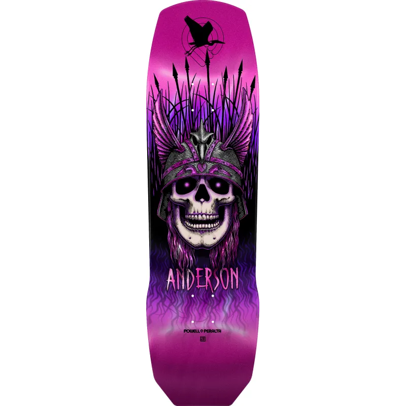 Powell-Peralta Pro Andy Anderson Heron Pink Foil 9.13" Skateboard Deck