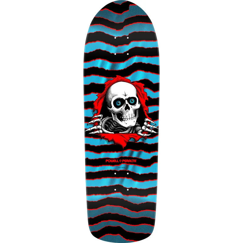 Powell-Peralta Ripper Red / Blue Foil 9.89" Old School Skateboard Deck