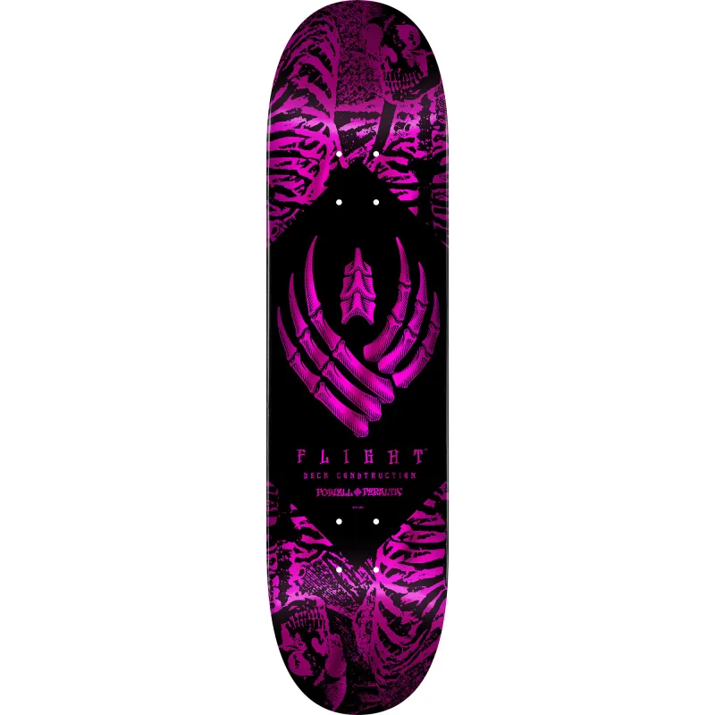 Powell-Peralta Skeleton Pink Foil Flight 8.0" Skateboard Deck