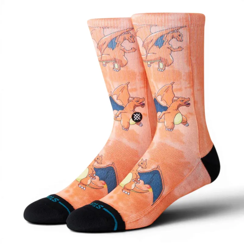 Stance x Pokemon Charizard Crew Socks M