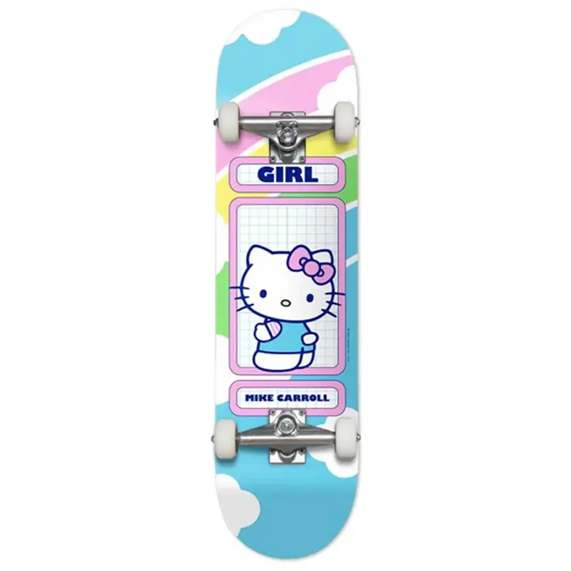Girl x Carroll Hello Kitty 7.75" Skateboard Complete