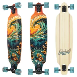 Sector 9 Flipside Fractal 36" Drop Through Longboard Complete