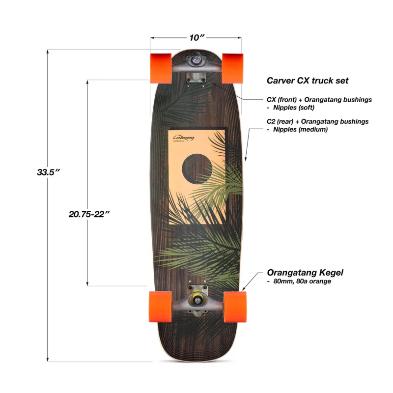 Loaded Omakase CX 34" Surf Skate Complete