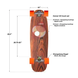 Loaded Omakase CX 34" Surf Skate Complete