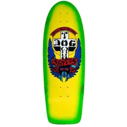 Buy Dogtown OG Classic Bulldog Deck Natural/Green Fade 10" - Old School Skateboard Deck at the Sickboards Longboard Shop