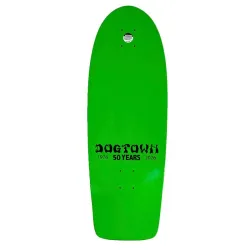 Buy Dogtown OG Classic Bulldog Deck Natural/Green Fade 10" - Old School Skateboard Deck at the Sickboards Longboard Shop