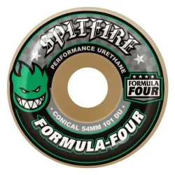 Spitfire Formula Four Conical 56mm Green 101A Skateboard Ruote