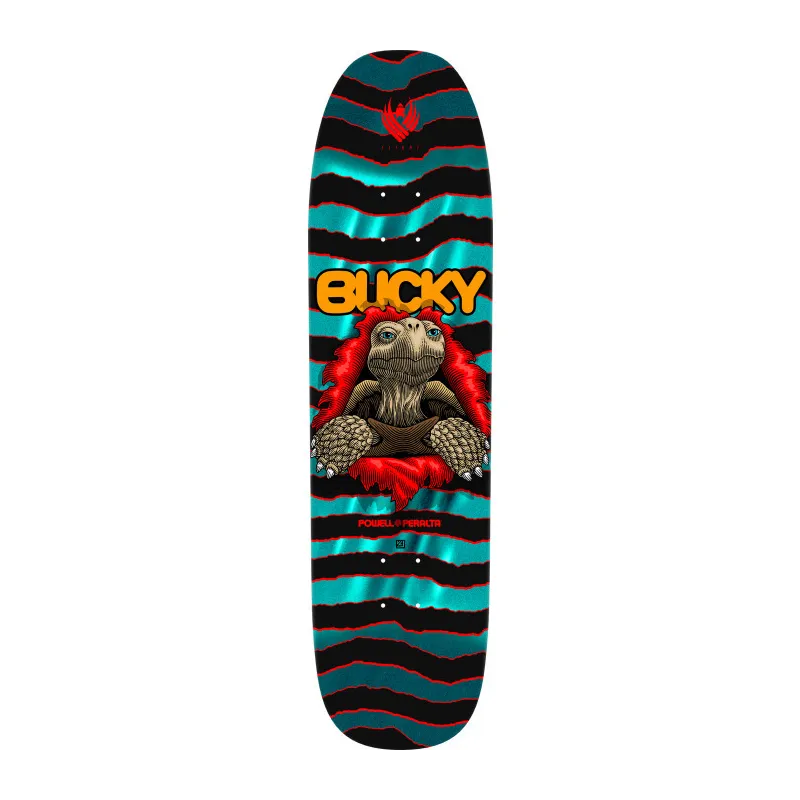 Powell-Peralta Pro Bucky Lasek Tortoise Flight Turquoise Foil 8.62" Old School Skateboard Deck