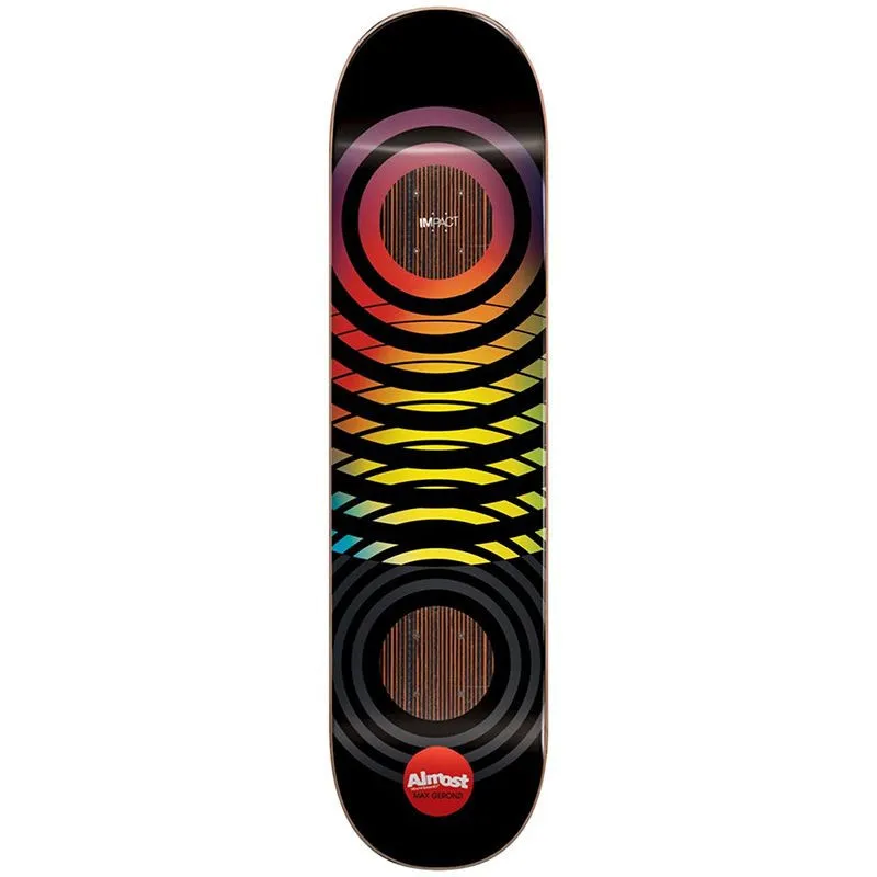 Almost Max Black Blur Impact 8.0" Skateboard Deck