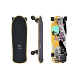Hamboards Burst Carving 32" Surfskate Board Complete kopen bij Sickboards de Longboard winkel