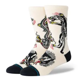 Stance Battle Crew Socks Cream