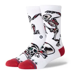 Stance Skeleton Crew Socks White