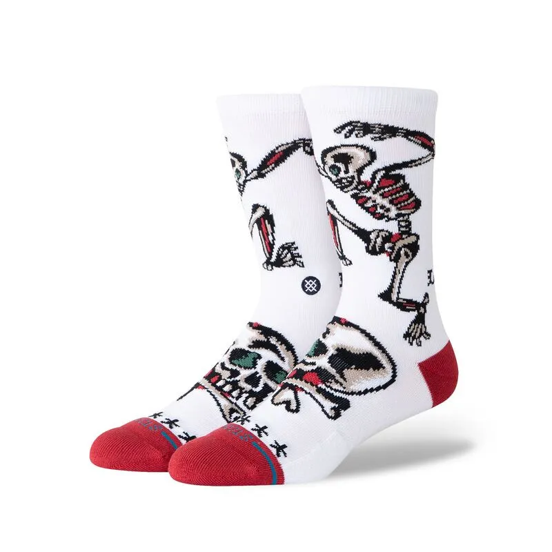 Stance Skeleton Crew Socks White