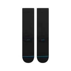Stance Bones 3 Crew Socks Black