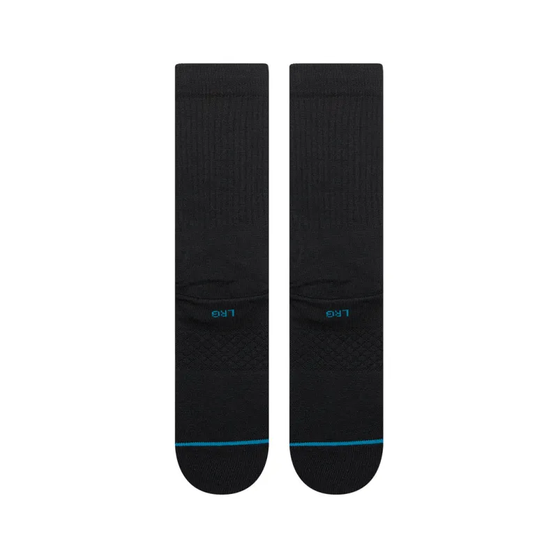 Stance Bones 3 Crew Socks Black