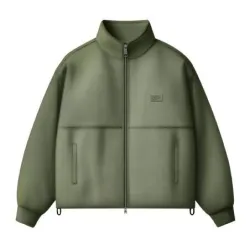 Vans Full Zip-Hoodie Mock Neck Fleece Green Balsam