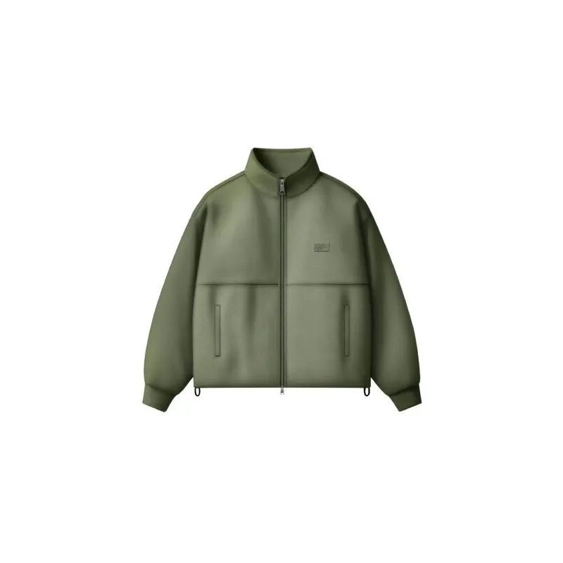 Vans Full Zip-Hoodie Mock Neck Fleece Green Balsam