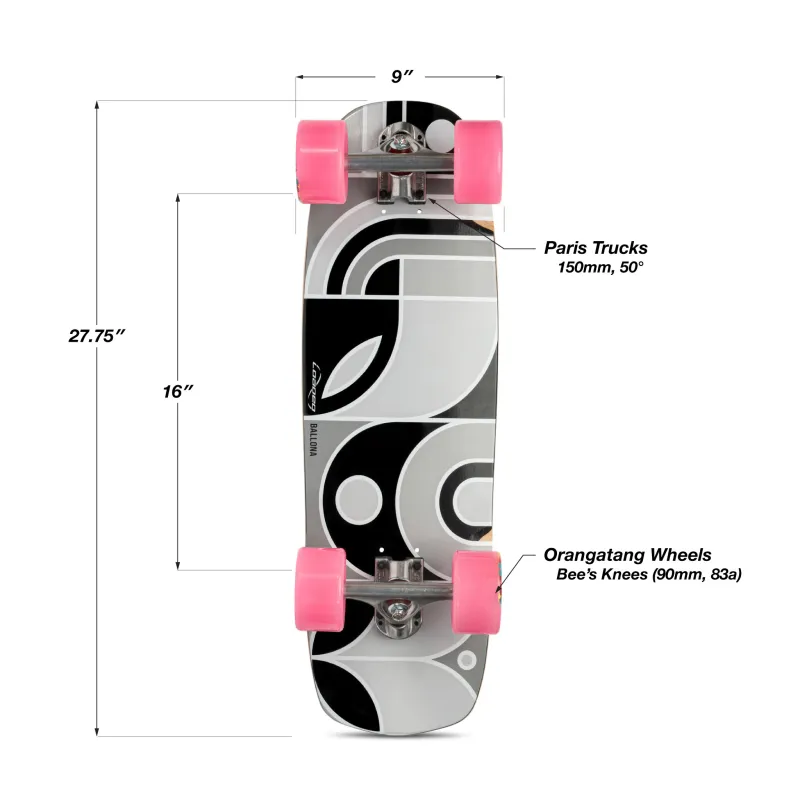 Loaded Ballona Orca Rumblebee 28" Longboard Complete