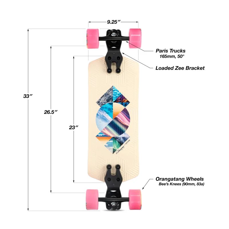 Loaded Fathom Strata 33" Longboard Complete