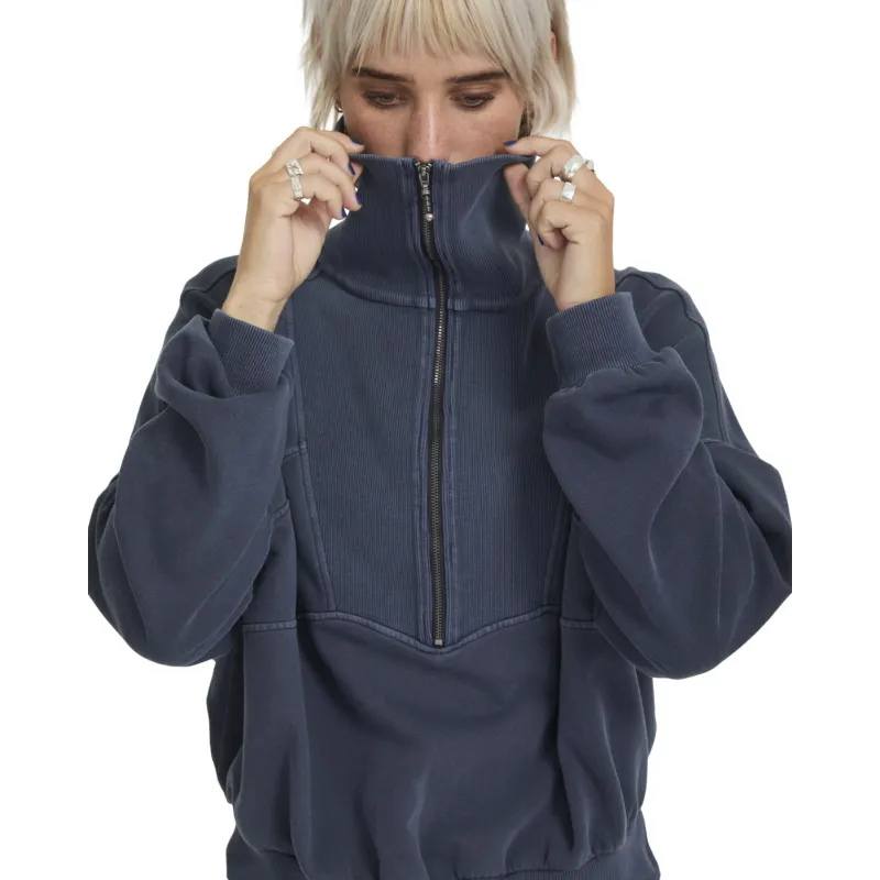 Volcom Reetrocity Quarter Zip-Hoodie Women Sweatshirt