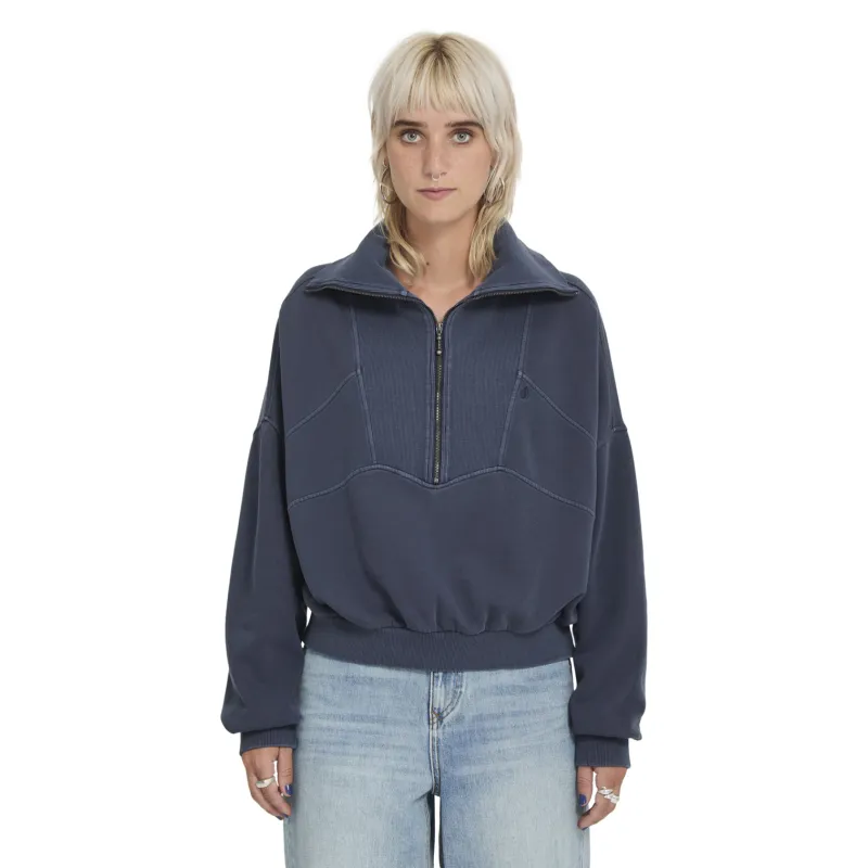 Volcom Reetrocity Quarter Zip-Hoodie Women Sweatshirt