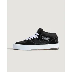 Vans Skate Half Cab Wafflecup Shoes Black/White - 8