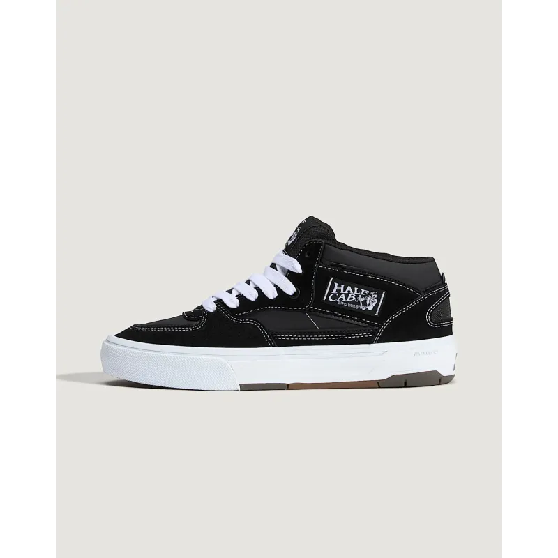 Vans Skate Half Cab Wafflecup Shoes Black/White - 8