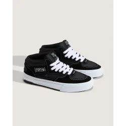 Vans Skate Half Cab Wafflecup Shoes Black/White - 8