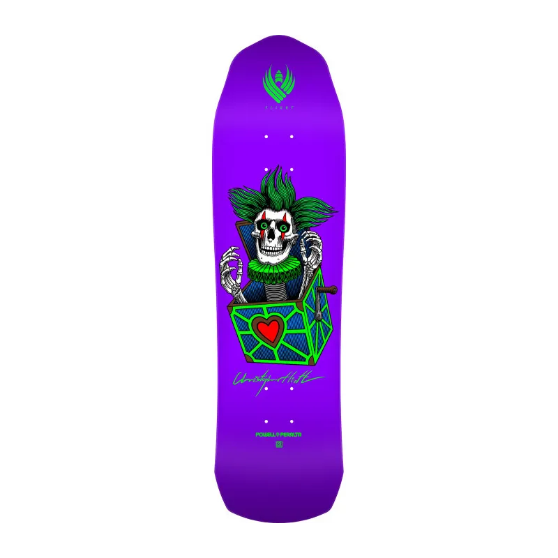 Powell-Peralta Powell Peralta Pro Chris Hiett Skull Flight Purple 8.55" Skateboard Deck