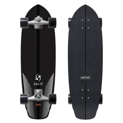 Carver Black Tip Carbon 33" Surf Skate Complete