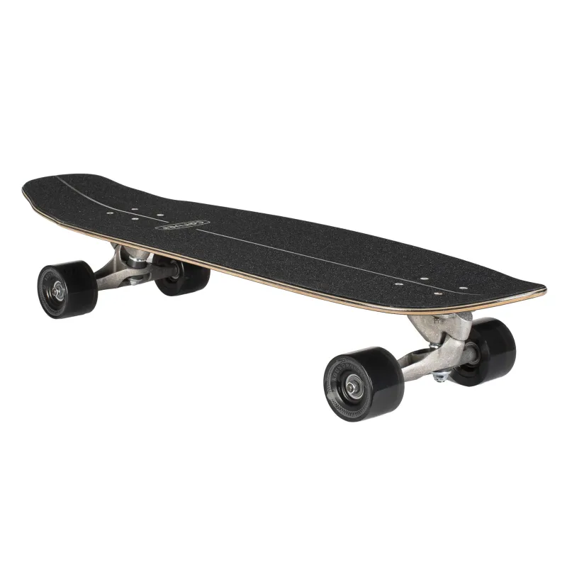 Carver Black Tip Carbon 33" Surf Skate Complete