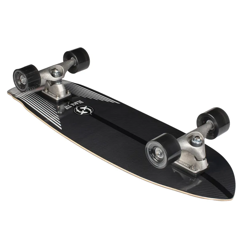 Carver Black Tip Carbon 33" Surf Skate Complete