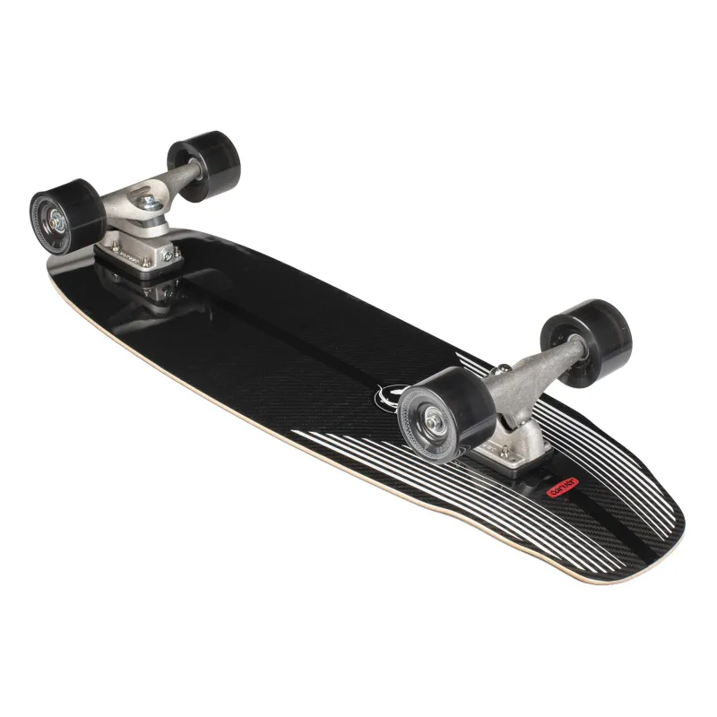 Carver Black Tip Carbon 33" Surf Skate Complete