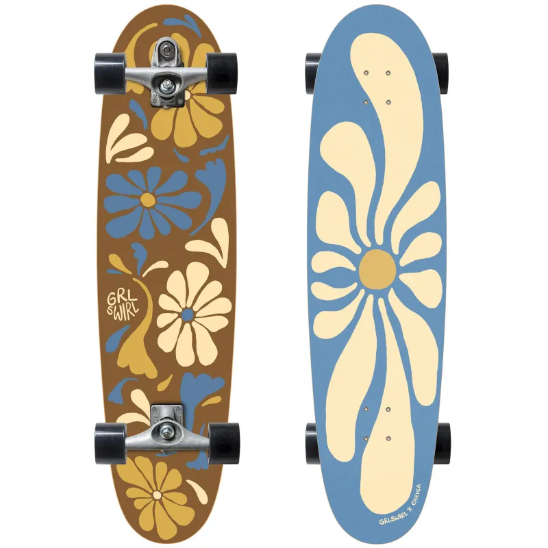 Carver Cx Grlswirl Longswirl 38" Surf Skate Complete
