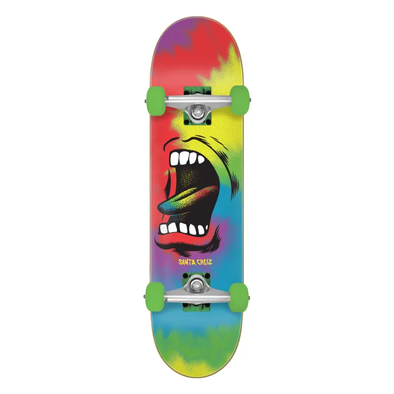 Santa Cruz Full Big Mouth Tie Dye 8.0" Skateboard Complete