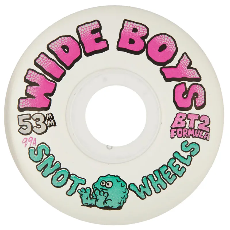 Snot Wide Boys Clear 53mm 99A Skateboard Wheels