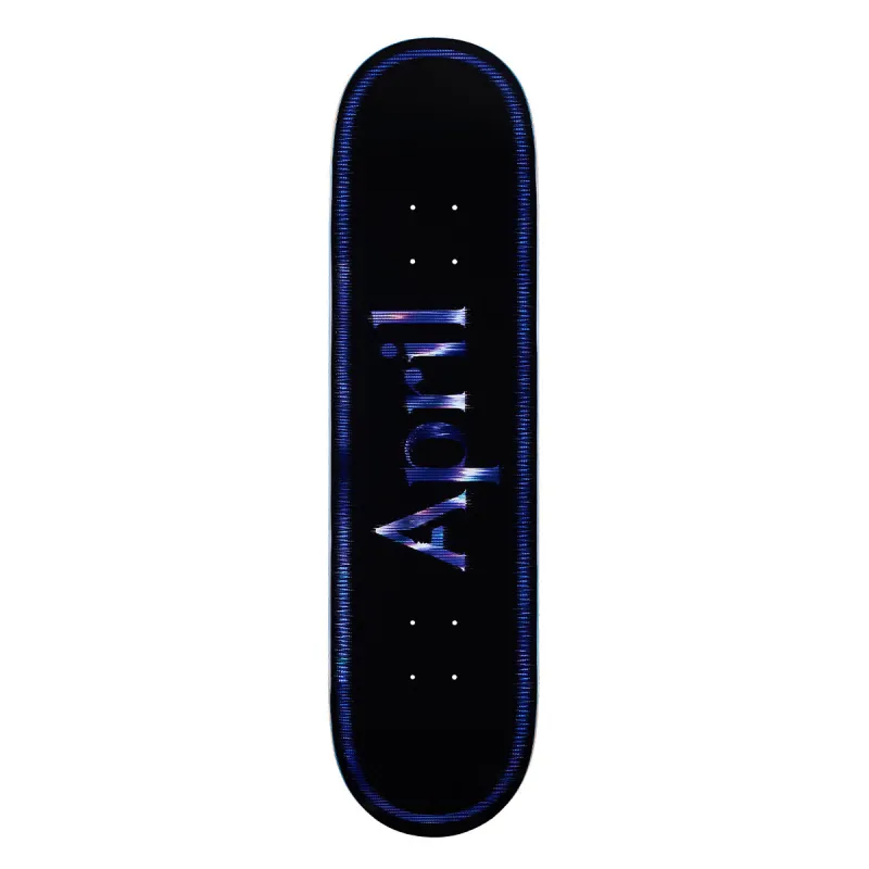 April Fractured OG Logo Twin Tail 8.5" Skateboard Deck