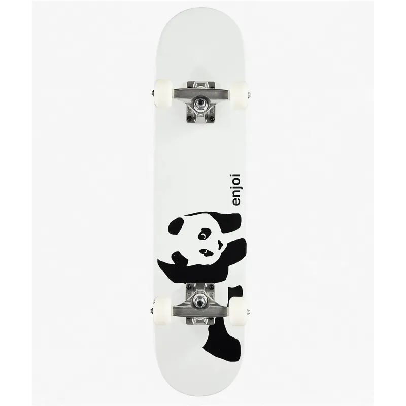 Enjoi Panda Soft Top White 6.75" Skateboard Complete