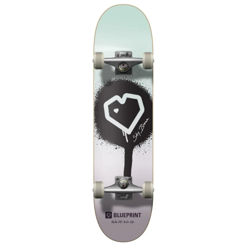 Blueprint Sky Brwn Mlsl Soft Top 7.0" Skateboard Complete