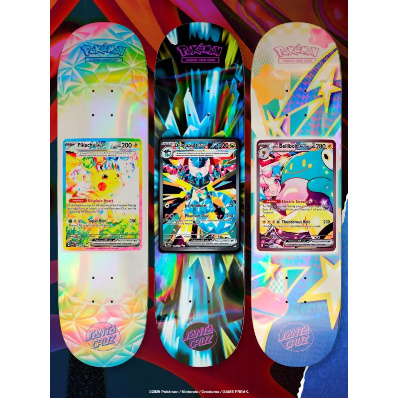 Santa Cruz Pokémon 8.0" Skateboard Deck Blind Bag