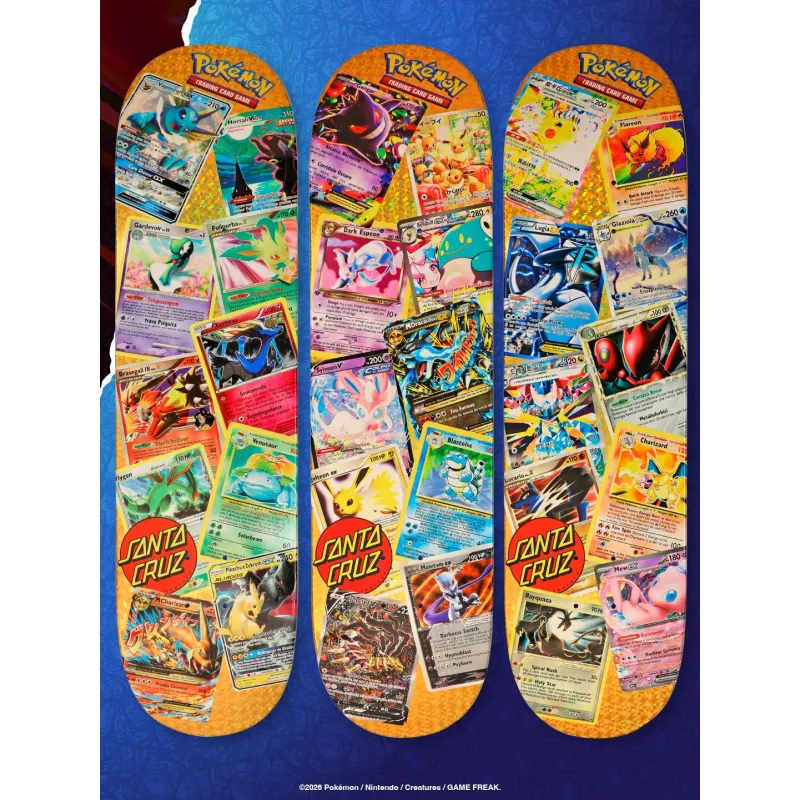 Santa Cruz Pokémon 8.0" Skateboard Deck Blind Bag