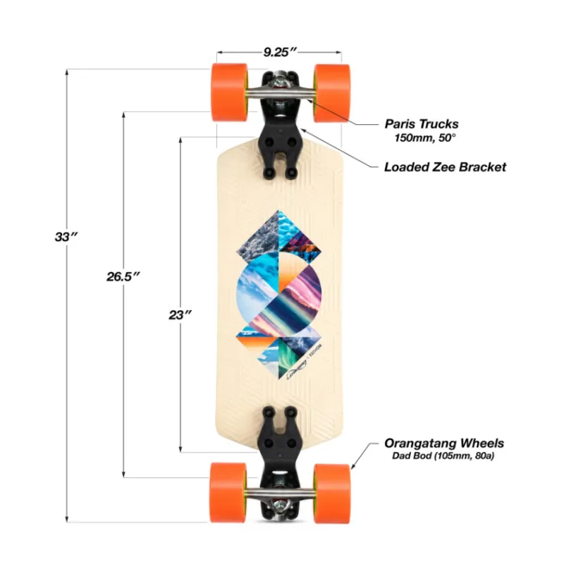Loaded Fathom Strata 33" Longboard Complete