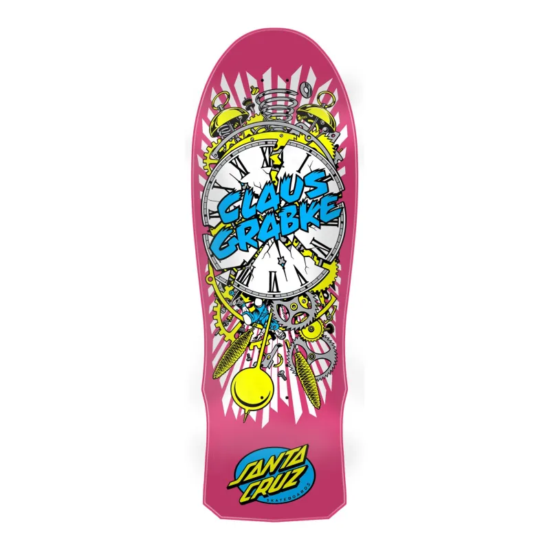 Santa Cruz Grabke Exploding Clock Reissue 10.0" Old School Skateboard Deck