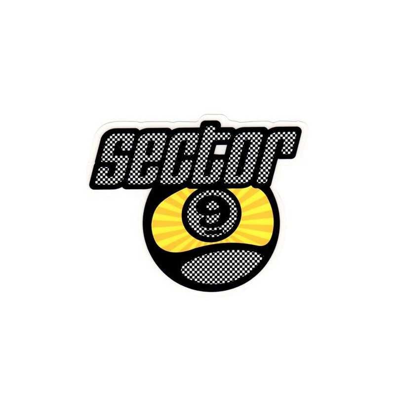 Sector 9 Logo Racing Flag Sticker Large